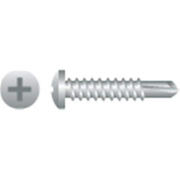 Strong-Point 6-20 x 0.37 in. 410 Stainless Steel Phillips Pan Head Screws Passivated and Waxed, 20PK 4P63